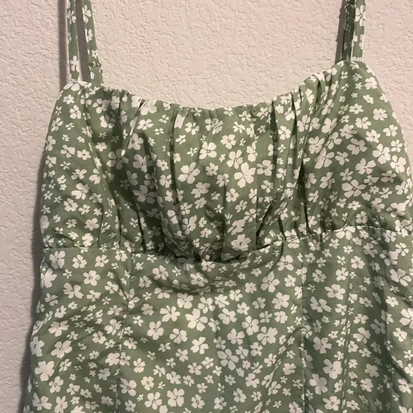 Princess Polly Green Floral Mini Dress - Picture 2 of 6